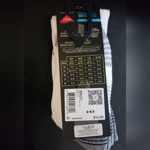 *3/$20 Puma Golf White Socks 3 pair NWT - Picture 3 of 4